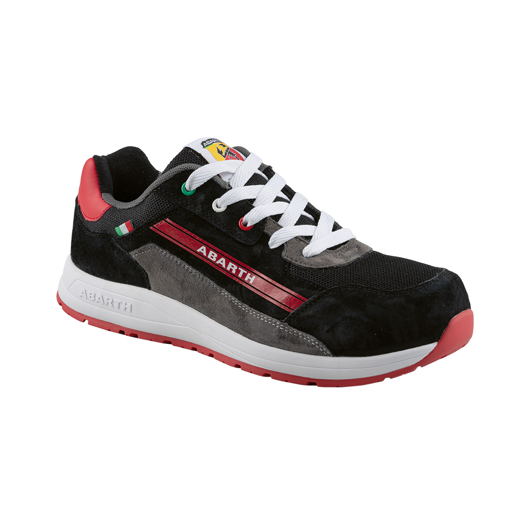 Abarth Sicherheitsschuh 595 S3 SRC, Schwarz/ Rot, Größe 40
