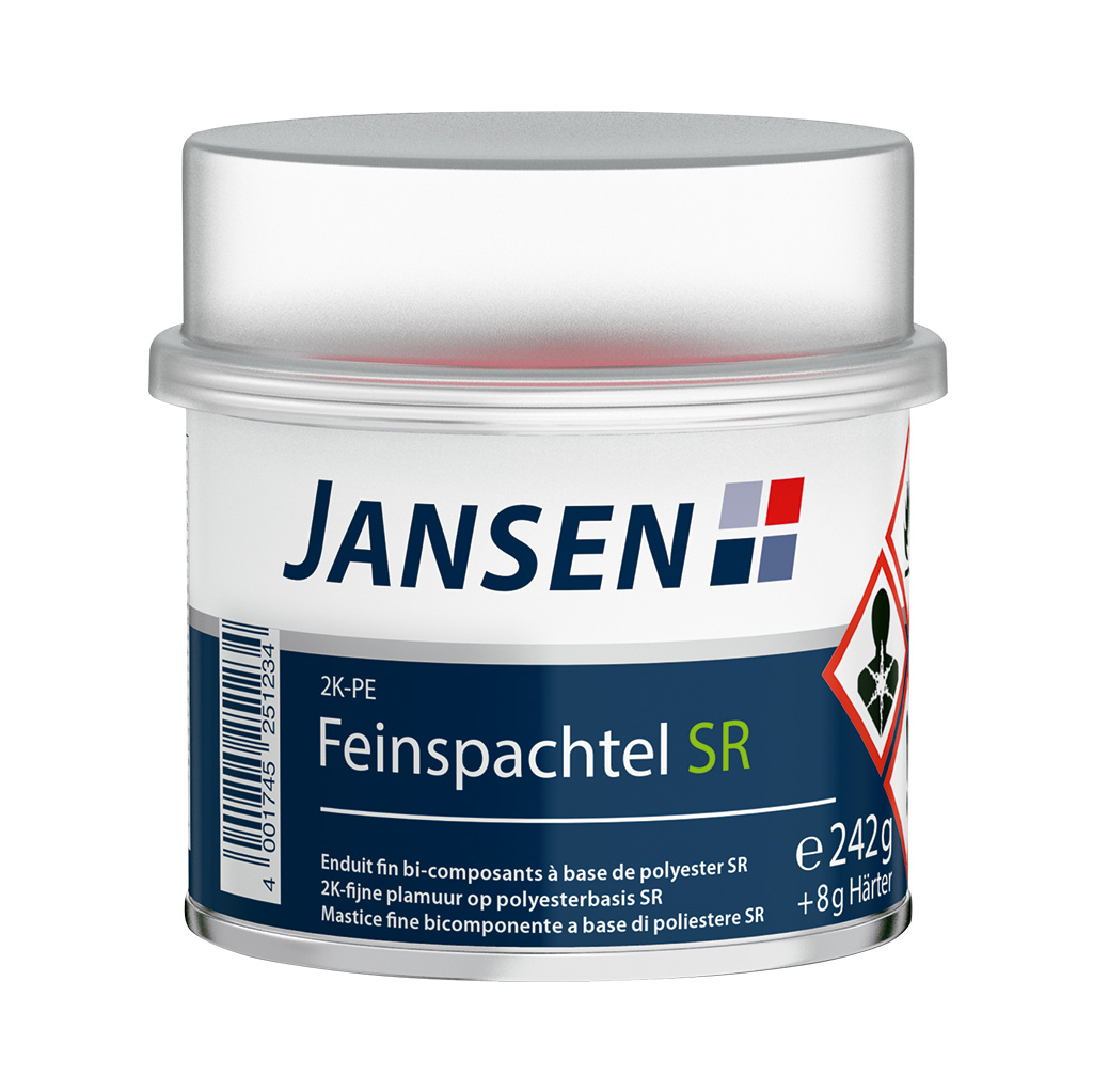 Jansen 2K-PE-Feinspachtel SR, Weiß, 250 g
