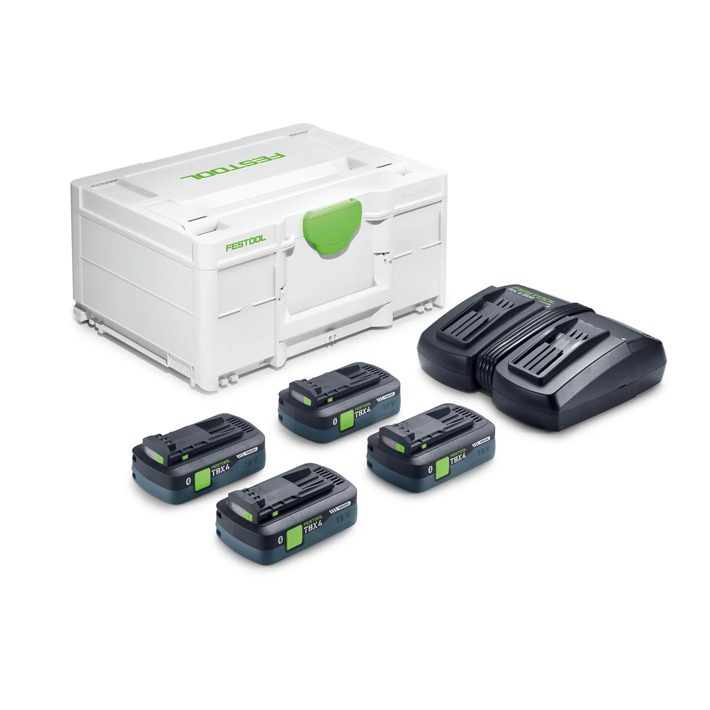 Festool Energie-Set SYS 18V 4x TBX4/TCL6DUO