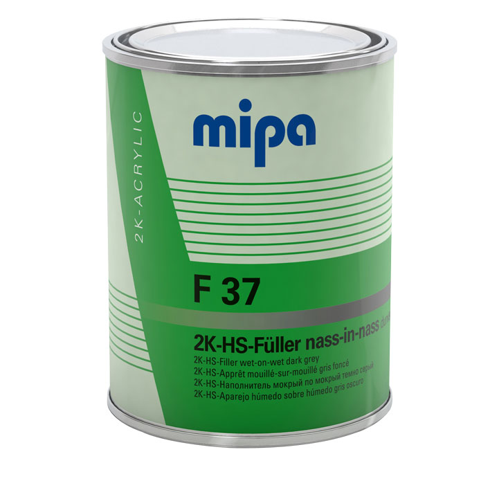 Mipa 2K-HS-NiN-FÃ¼ller F 37, Dunkelgrau, 1 l
