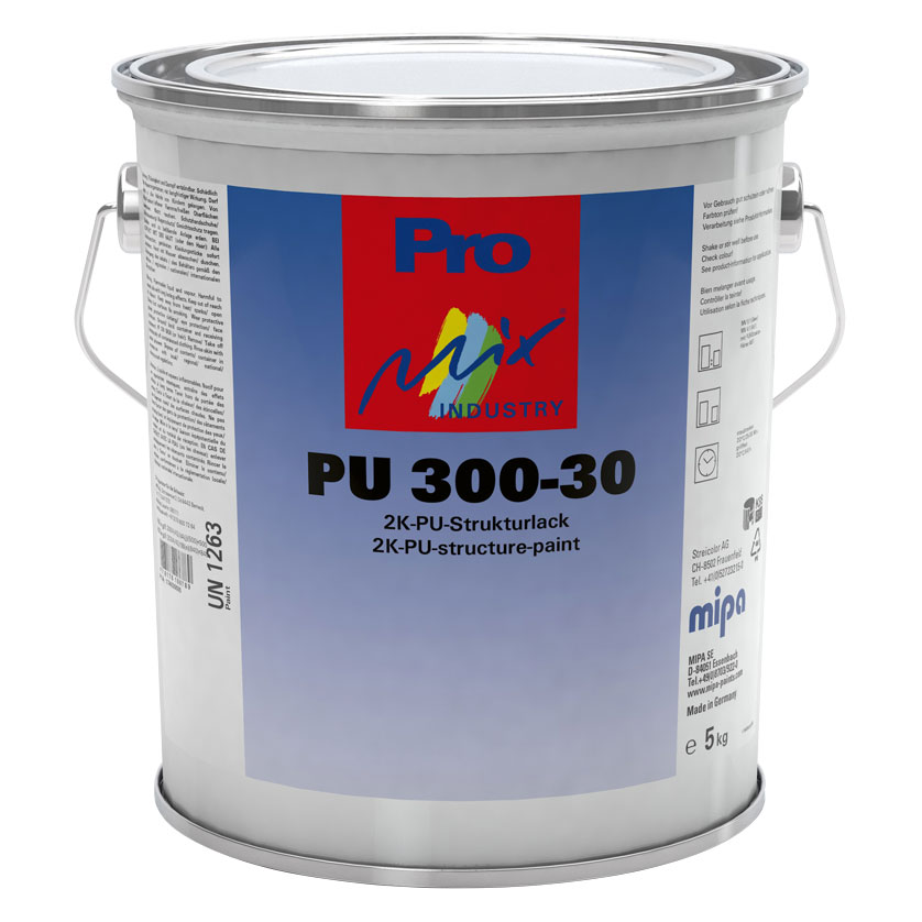 Mipa PU 300-30 2K-PU-Strukturlack Seidenmatt, 5 kg Mipa PU 300-30 2K-PU-Strukturlack Seidenmatt, 5 kg