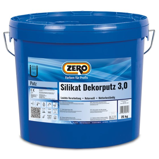 Zero Dekorputz Außen 3 mm, Weiß