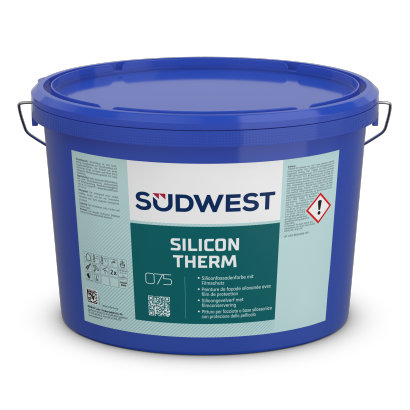 Südwest Fassadenfarbe SiliconTherm, 9110 Weiß, Matt, 12,5 l