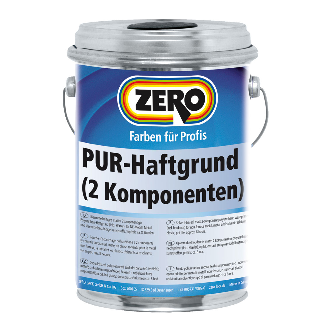 ZERO-LACK PUR-Haftgrund inkl. Härter, Weiß