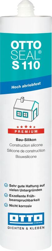 OTTOSEAL Bau-Silikon S 115, Seidengrau, 310 ml