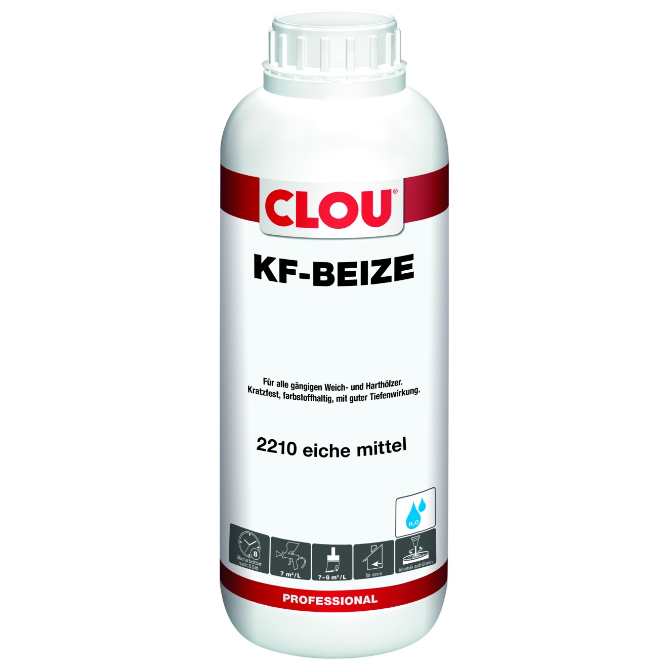 Clou KF-Beize, Nussbaum Dunkel, 1 l