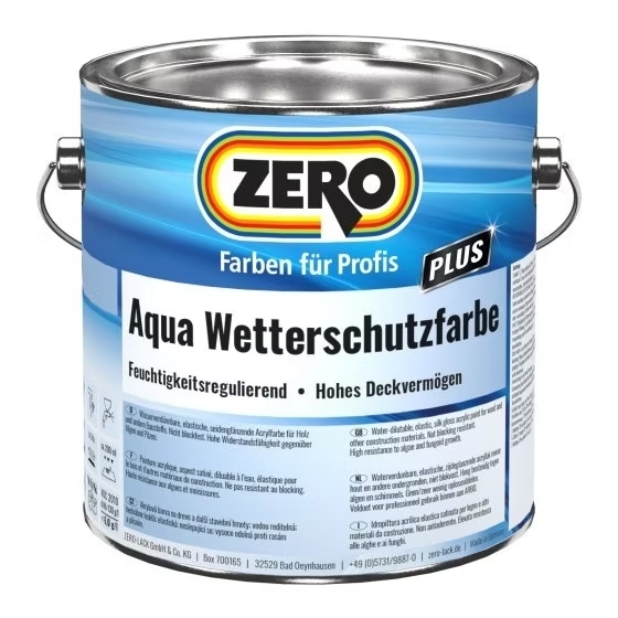 ZERO-LACK Aqua Wetterschutzfarbe Plus, Base C, 2,25 l