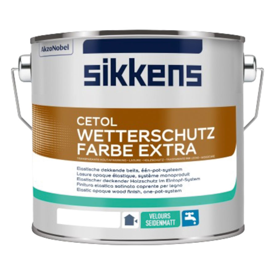 Sikkens Holzschutz Cetol Wetterschutzfarbe Extra, Weiss, 2,5 l