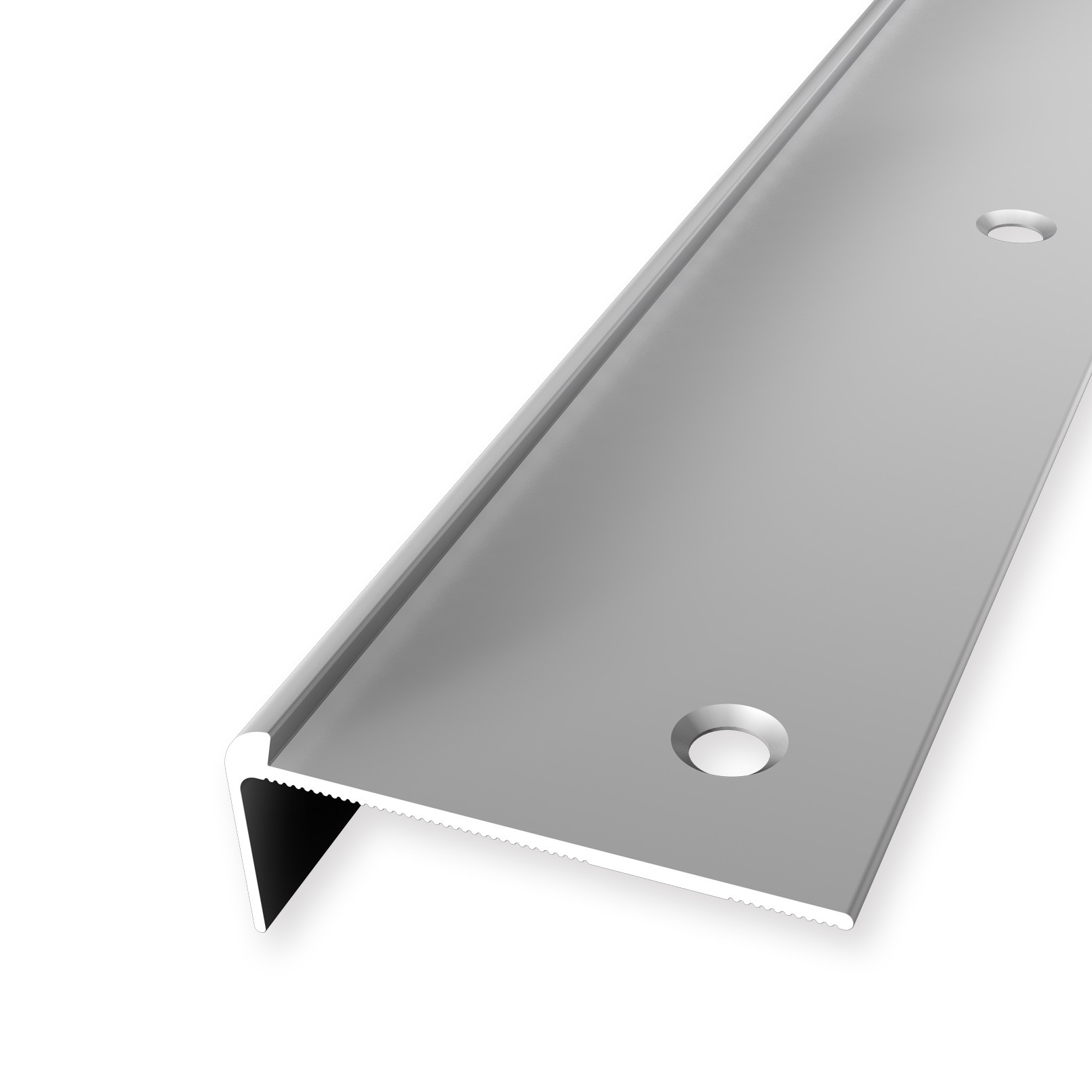 Küberit Treppenkantenprofil 860, Silber, 3 x 48/ 15 mm x 250 cm