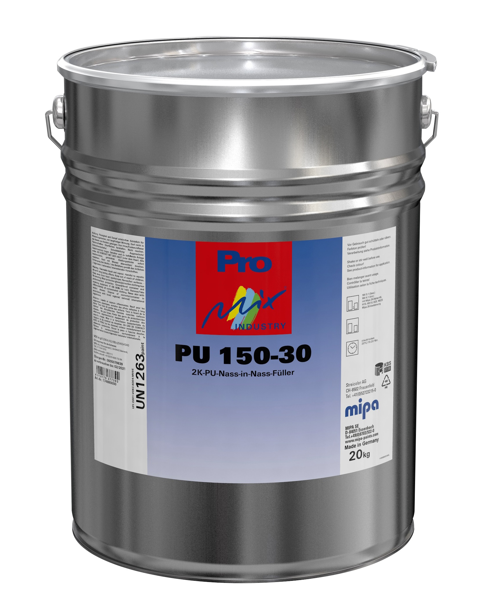 Mipa PU 150-30 2K-PU Nass-in-Nass-Füller, 15 kg