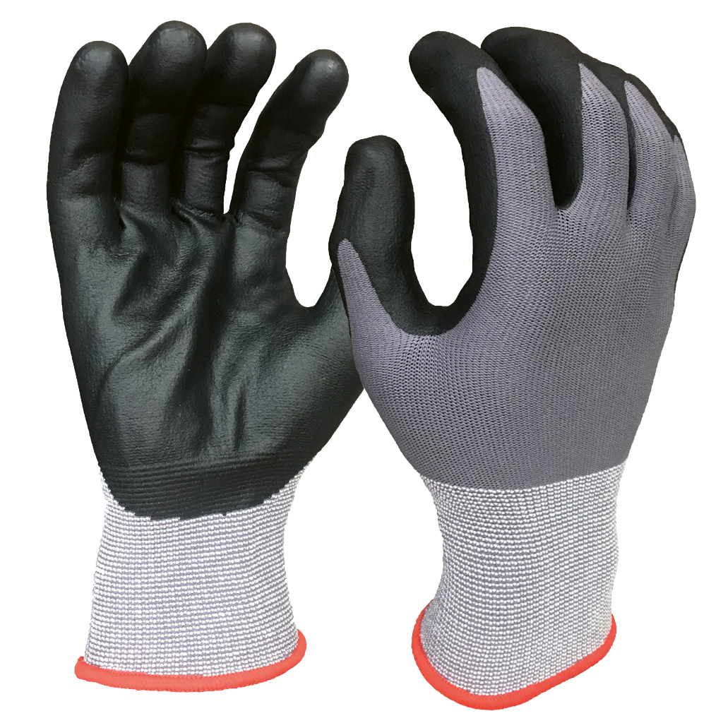 Arbeitshandschuhe, Schwarz-Grau, Größe 10 / XL