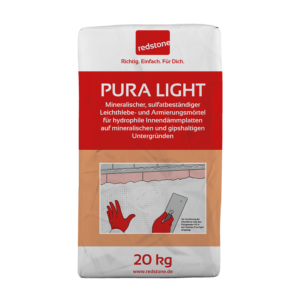 Redstone Armierungsmörtel Pura Light, 20 kg Redstone Armierungsmörtel Pura Light, 20 kg