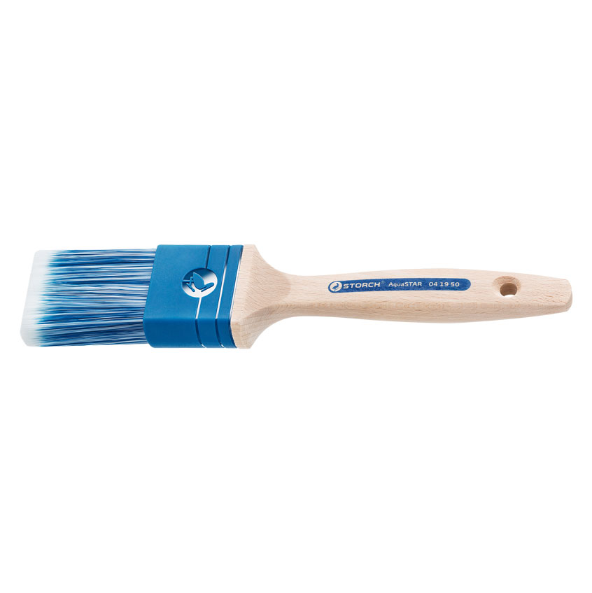Storch Flach-Pinsel AquaSTAR, Blau-weiß, 50 mm