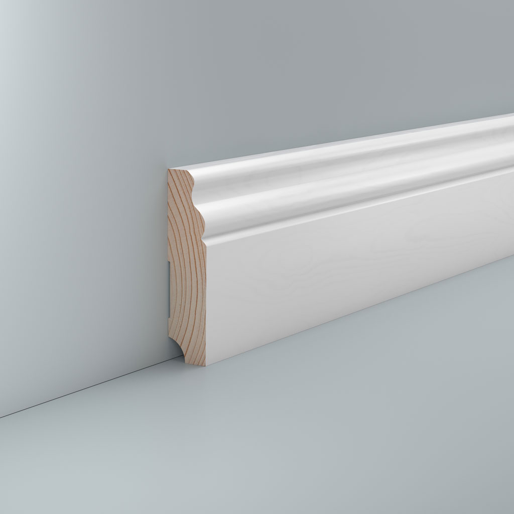 Südbrock Holz-Fußleiste Oberkante profiliert Südbrock Holz-Fußleiste Oberkante profiliert