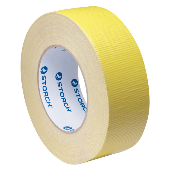 Storch Powertape Gewebeband, Betonband, Gelb, 4,4 cm x 50 m