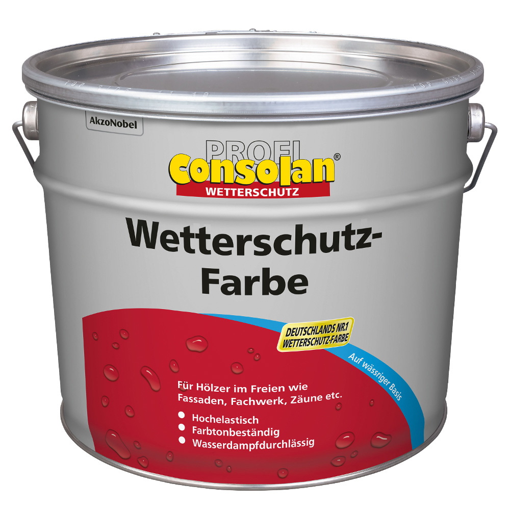 Consolan Farbe Wetterschutz-Farbe Profi, Basis A1, 10 l Consolan Farbe Wetterschutz-Farbe Profi, Basis A1, 10 l