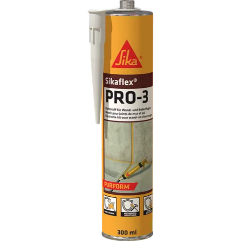 Sikaflex Hochleistungsdichtstoff PRO-3 Purform, Betongrau, 600 ml