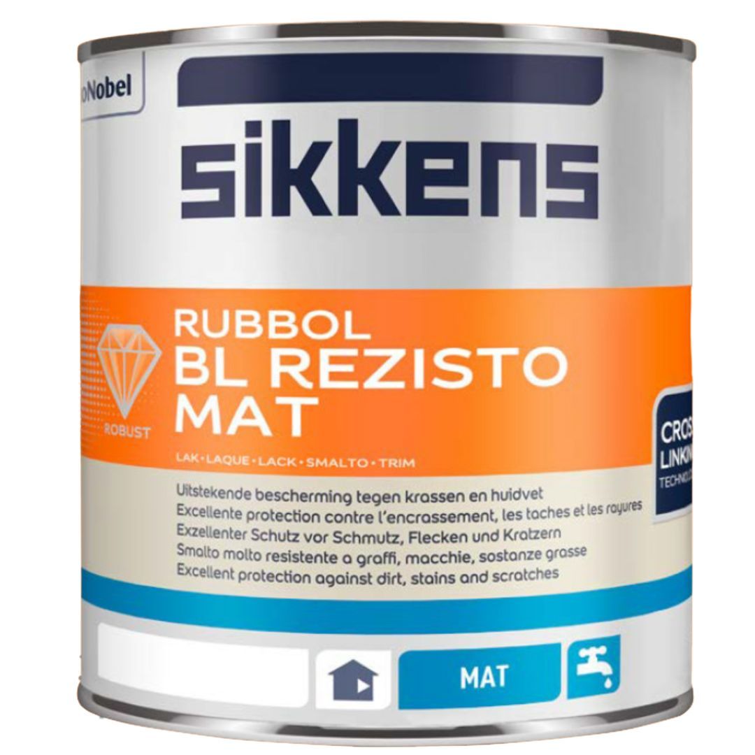 Sikkens Mattlack Rubbol BL Rezisto Mat, Weiß, 2,5 l