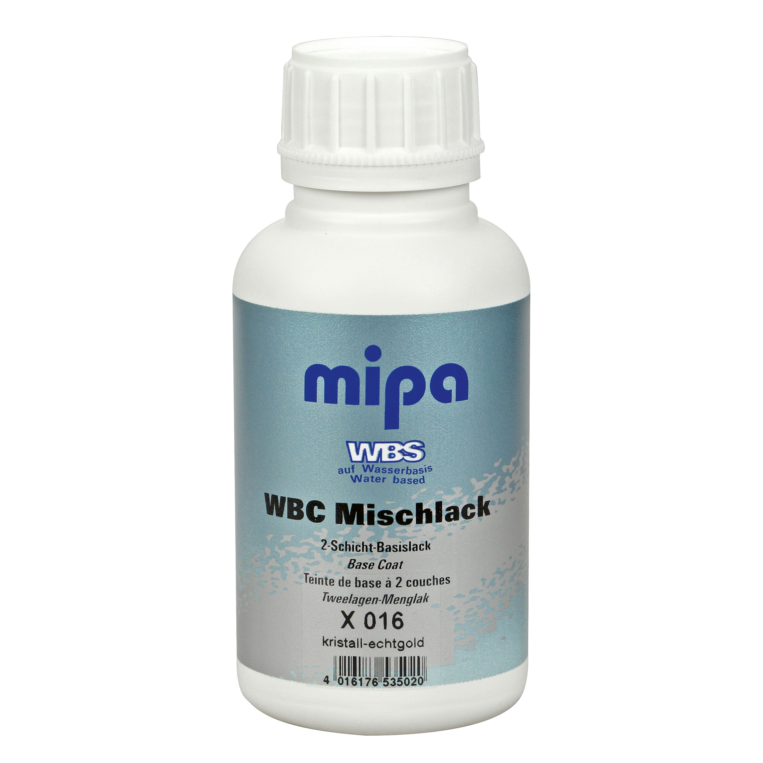 Mipa WBC Xirallic Mischlack X016, Kristall-echtgold, 0,5 l Mipa WBC Xirallic Mischlack X016, Kristall-echtgold, 0,5 l