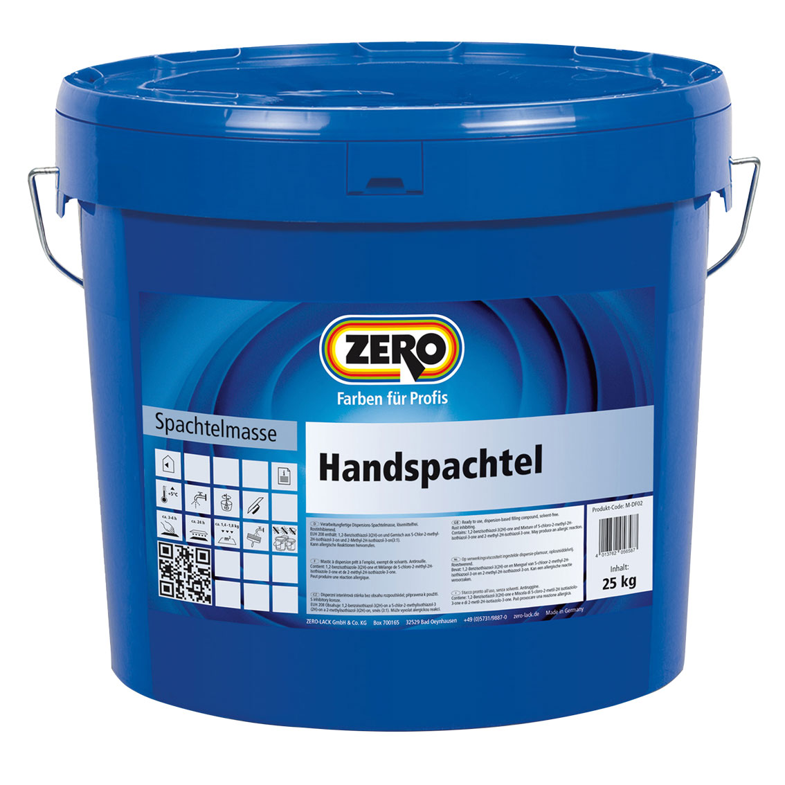 ZERO-LACK Handspachtel, Naturweiß