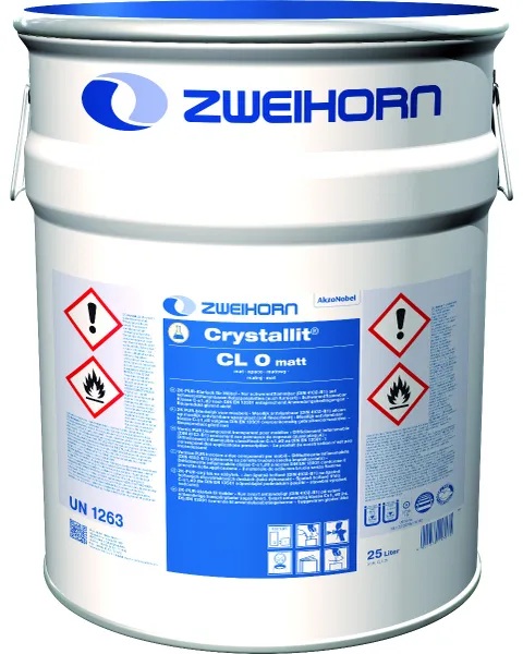 Zweihorn Klarlack Crystallit, Matt CL 0, 25 l