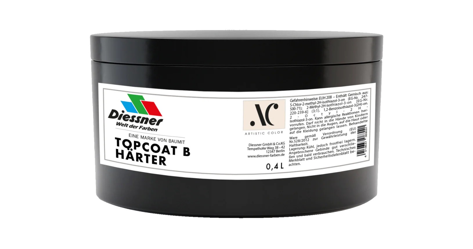 Diessner Artistic Color Härter Topcoat B, 0,4 l