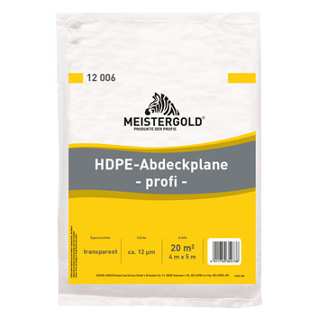 Meistergold Abdeckplane HDPE Leicht, Stärke 0,012 mm, 4 x 5 m Meistergold Abdeckplane HDPE Leicht, Stärke 0,012 mm, 4 x 5 m