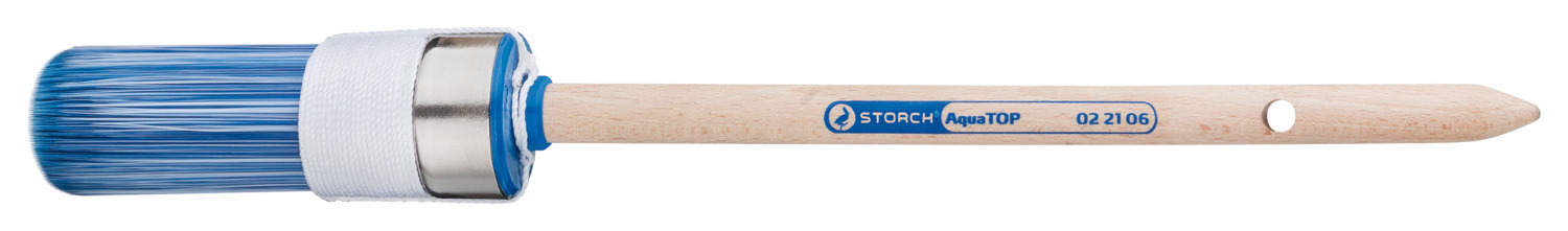 Storch Ring-Pinsel AquaTOP, Blau-weiß, Größe 6