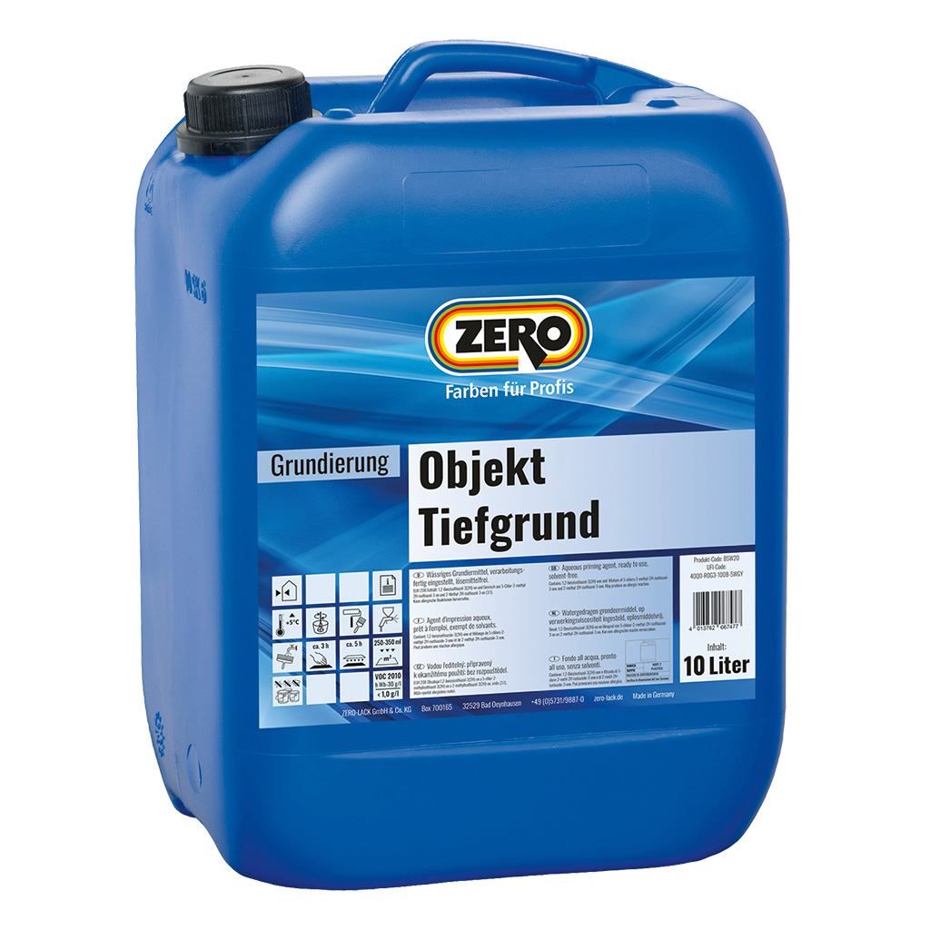 ZERO-LACK Objekt Tiefgrund, Farblos, 10 l