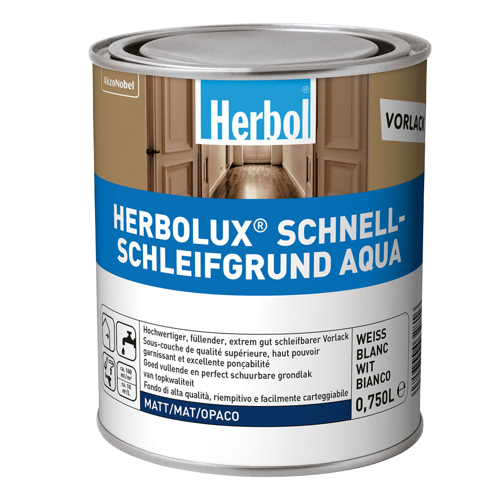 Herbol Mattlack Herbolux Schnellschleifgrund Aqua, Basis Lu3, 930 ml