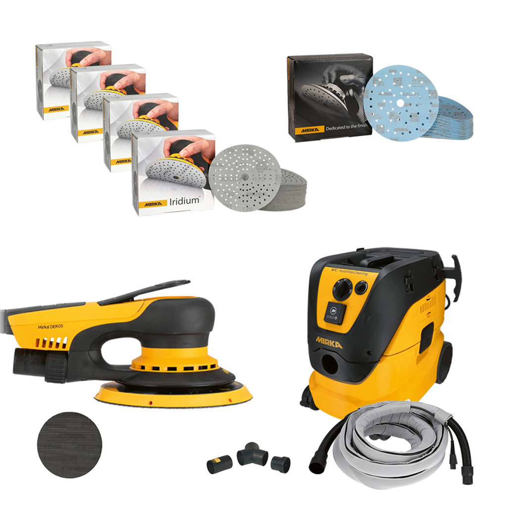Mirka DEROS II-Set/ Iridium, Sauger 1230 L AFC (6m)-ART