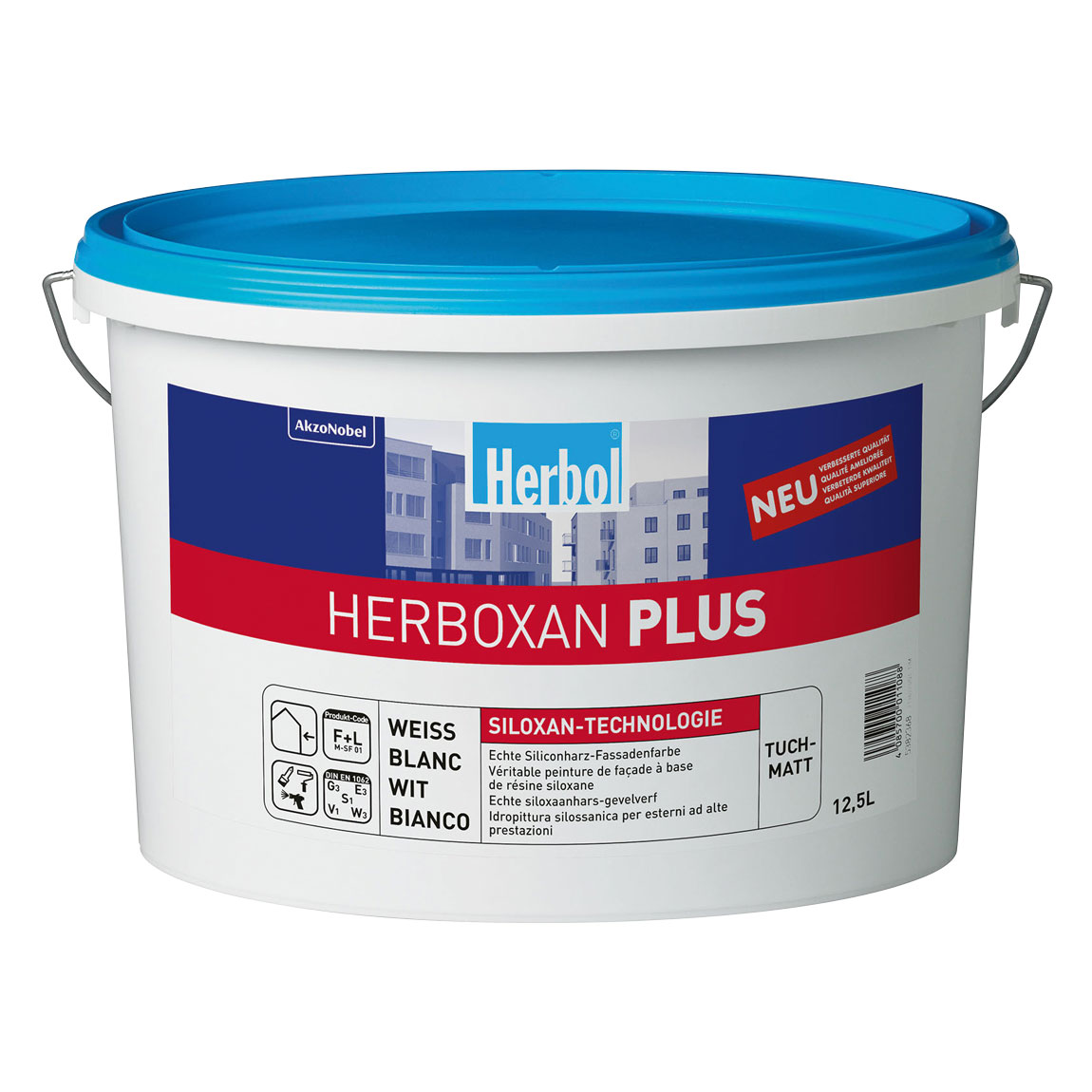 Herbol Fassadenfarbe Herboxan Plus, Weiß, 12,5 l