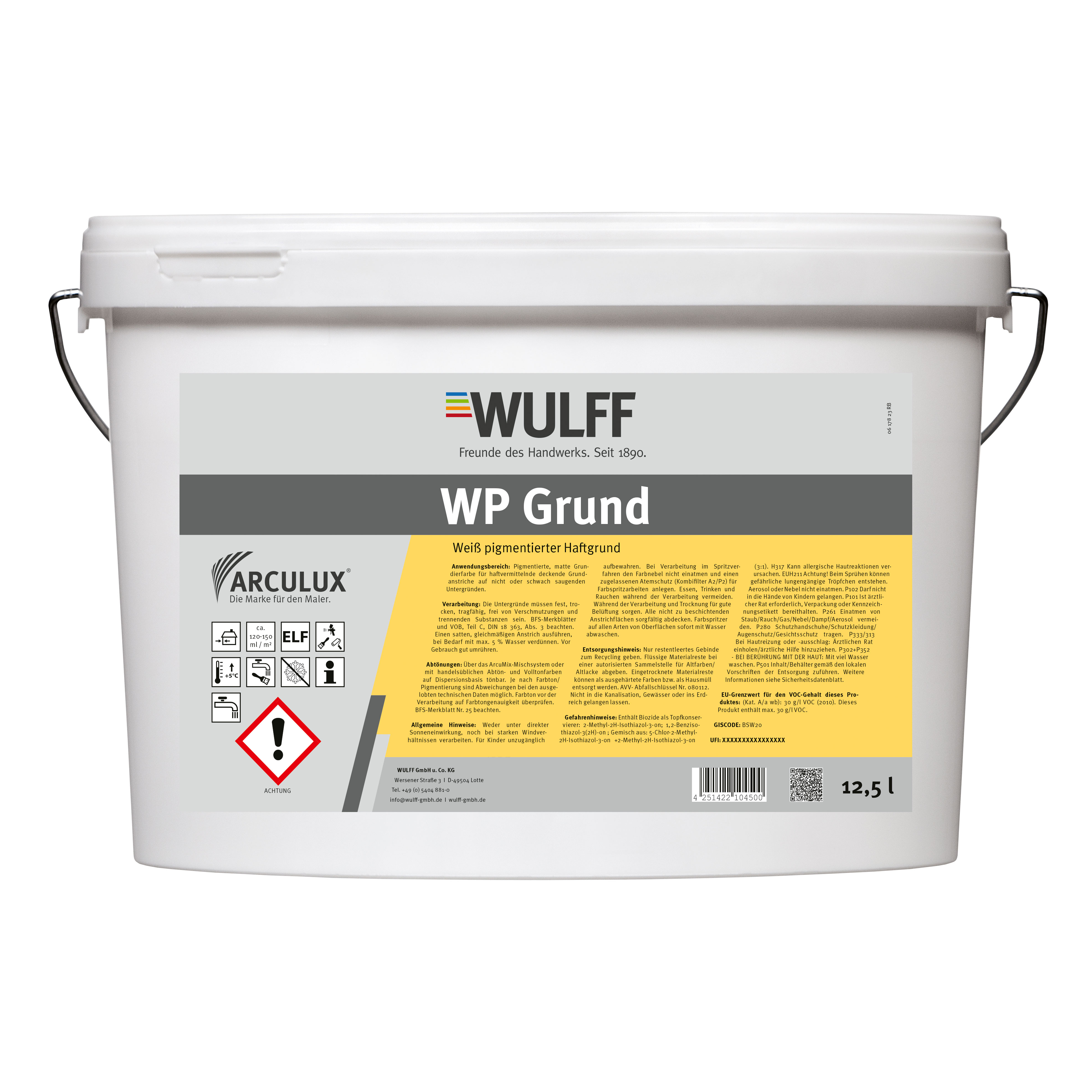 Arculux® Haftgrund WP Grund, Weiß, 12,5 l