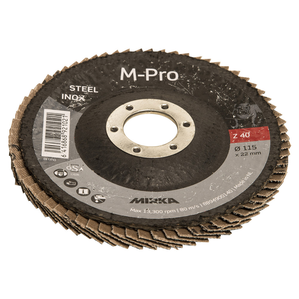 Mirka Fächerscheibe M-PRO ZIR, P 80, 115 x 22 mm