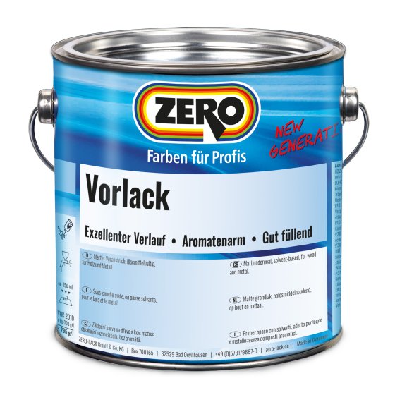 ZERO-LACK Vorlack New Generation, Weiß, 750 ml
