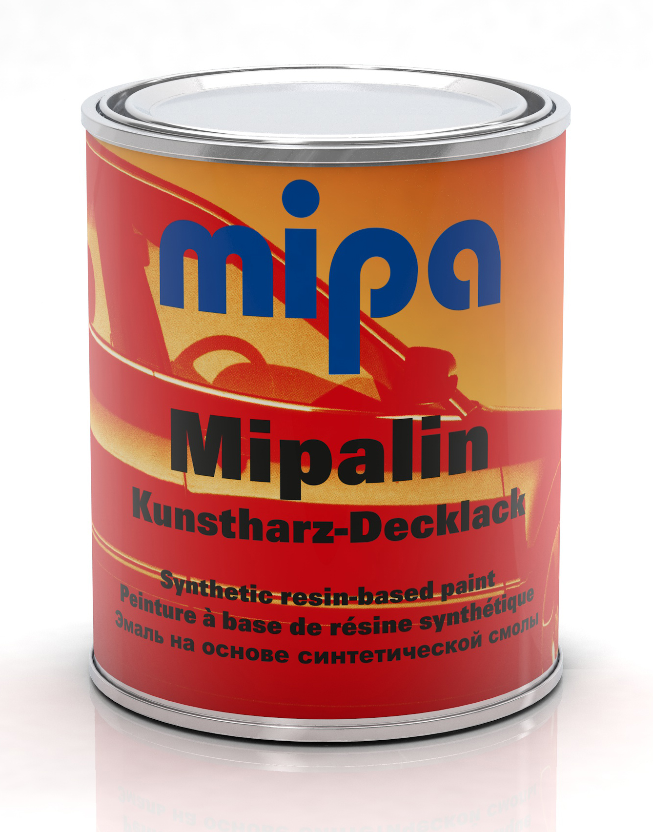 Mipa Kunstharz-Decklack Mipalin, Schwarz-Matt 9005, 5 l