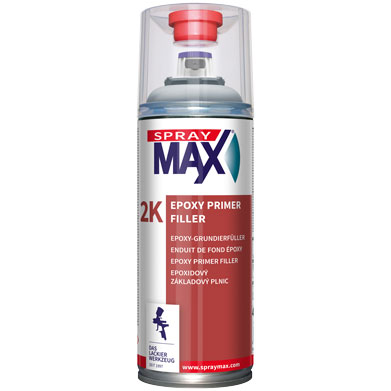 Kwasny SprayMax 2K Epoxy-Grundierfüller, Grau, 400 ml