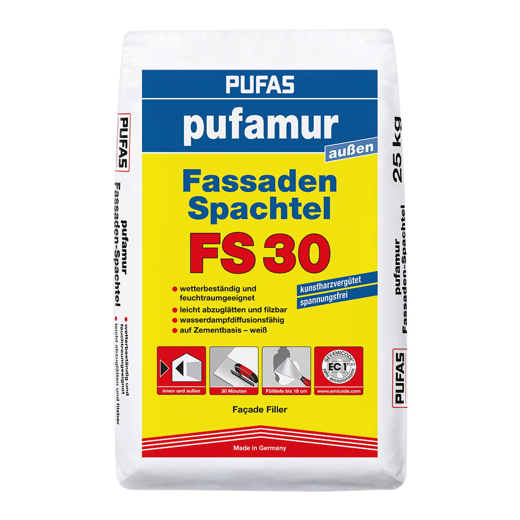 Pufas Pufamur Fassaden Spachtel FS 30, 25 kg Pufas Pufamur Fassaden Spachtel FS 30, 25 kg