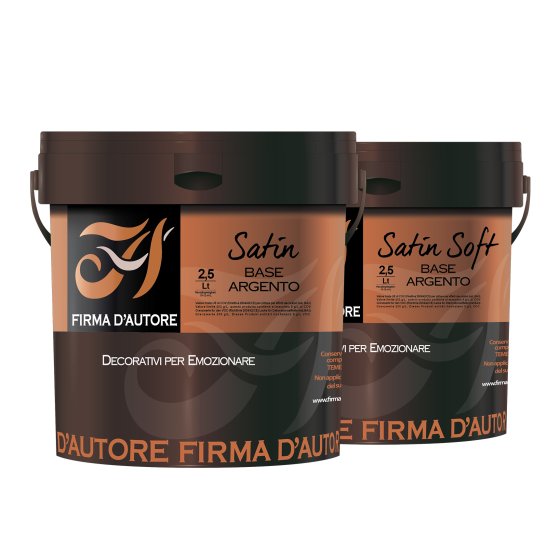 Firma D'Autore Endbeschichtung Satin Base Argento, Silber, 5 l