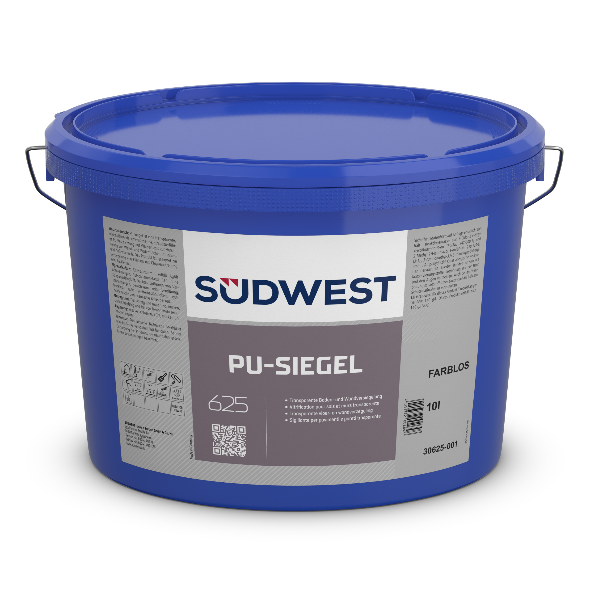 Südwest PU-Siegel, Farblos, Seidenglänzend, 10 l