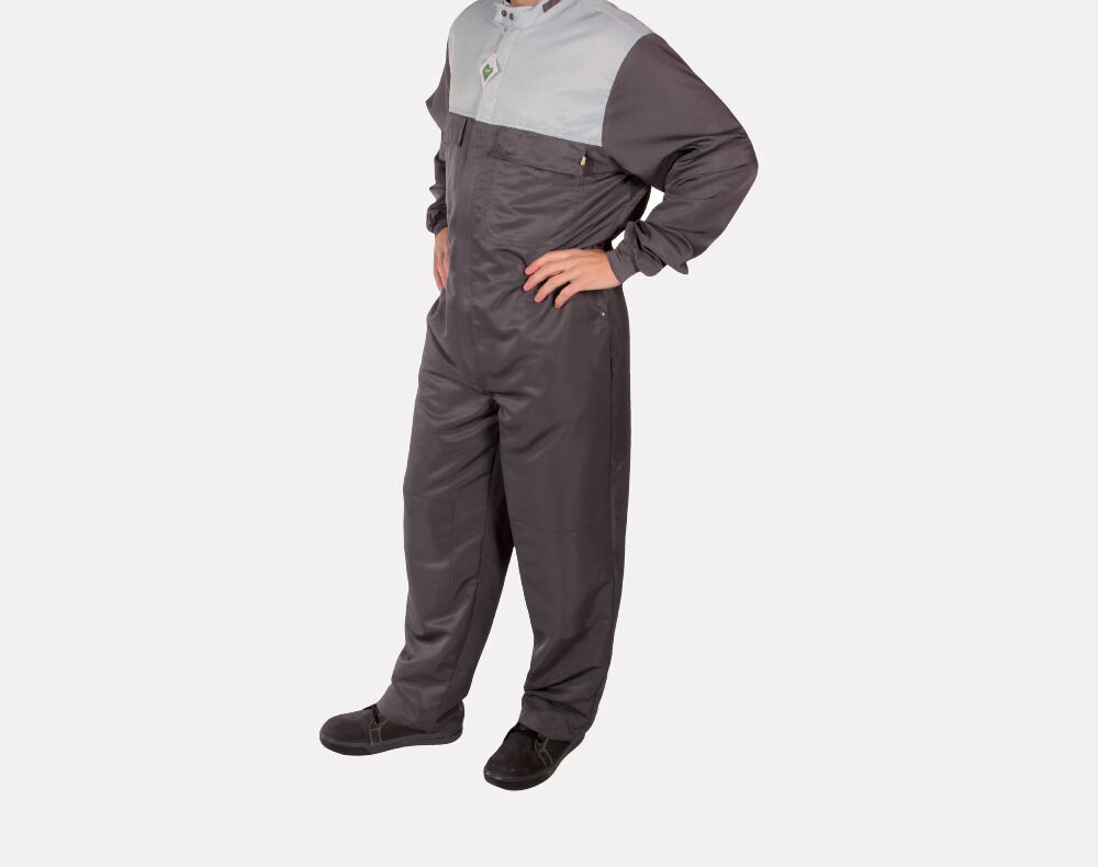 Drefi Lackieroverall SAFETY neo, Dunkelgrau/ Hellgrau, Größe XL