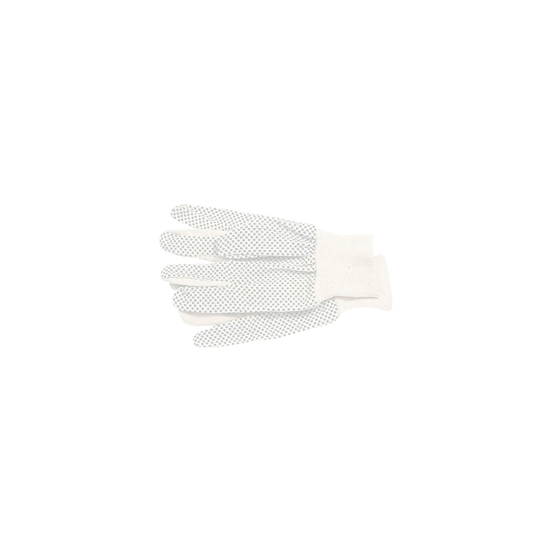 Storch Baumwoll-Handschuhe grob mit Noppen, Größe XL / 10