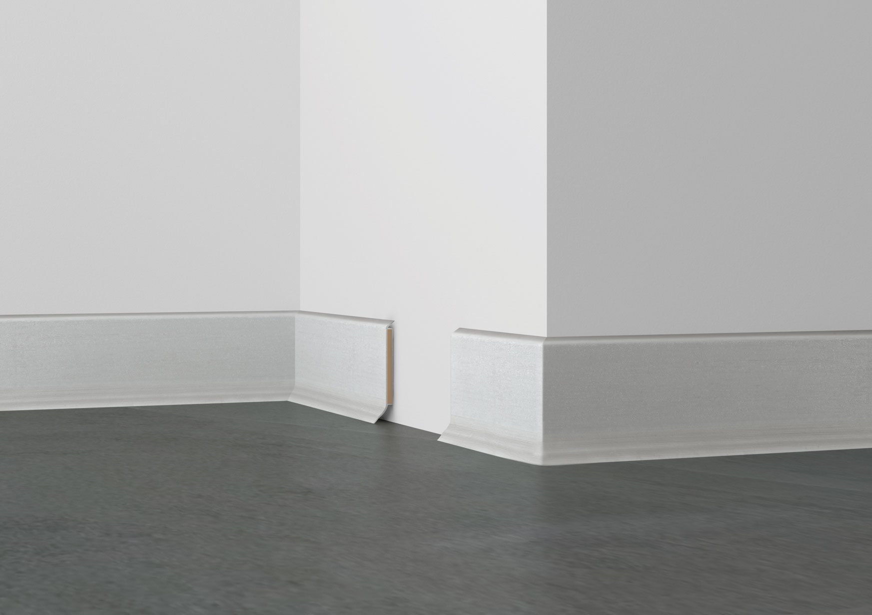 Döllken Design-Kernsockelleiste 60, 1013 - Weiß, 5,15 m