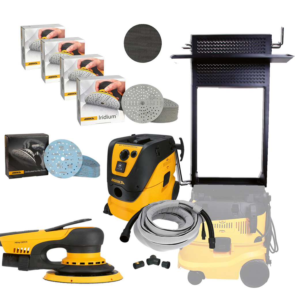 Mirka DEROS-Set/ Iridium, Sauger 1230 L AFC 230 V +WS