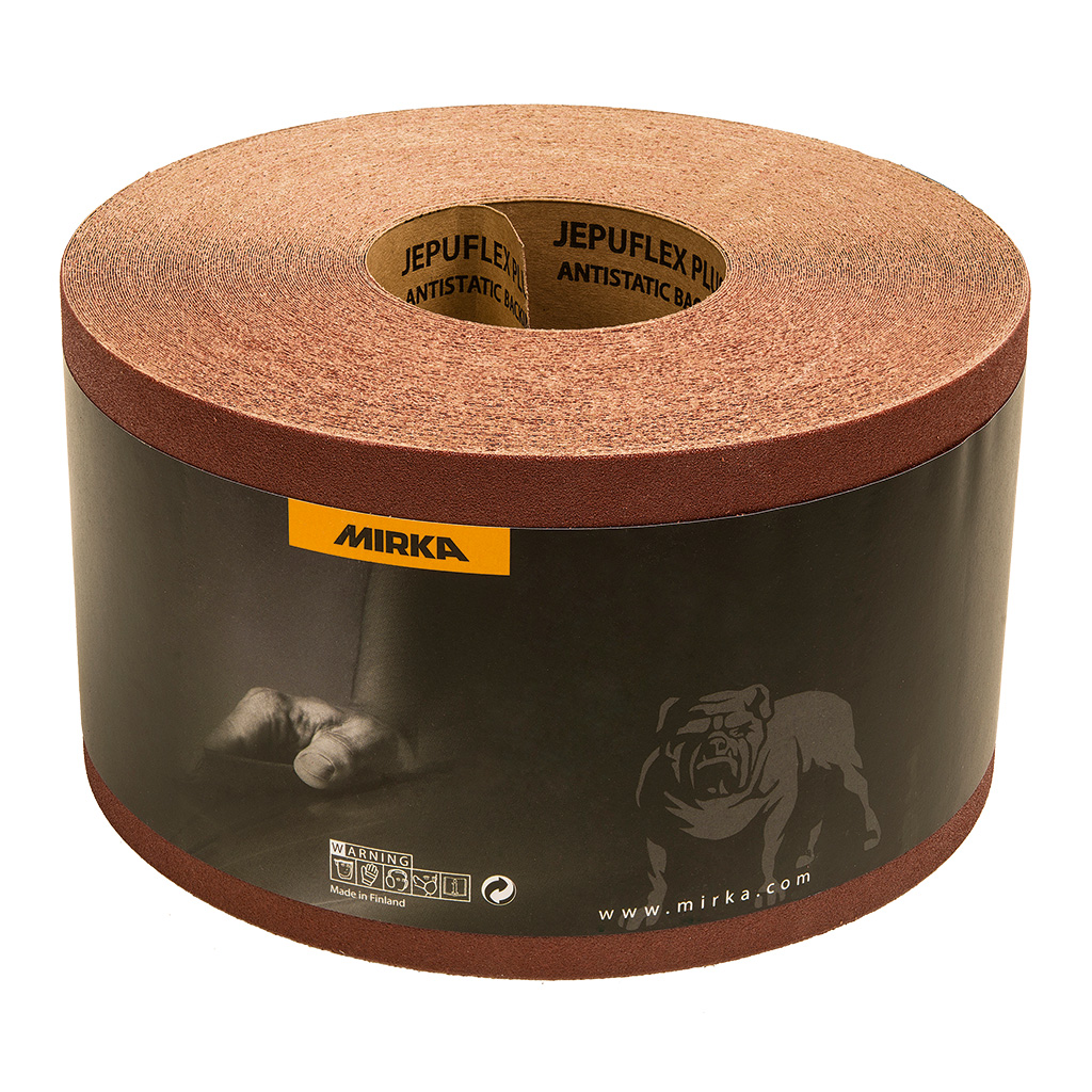 Mirka Schleifrolle Jepuflex Antistatic, P 80, 115 mm x 50 m Mirka Schleifrolle Jepuflex Antistatic, P 80, 115 mm x 50 m