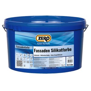 Zero Fassaden Silikatfarbe, Weiß