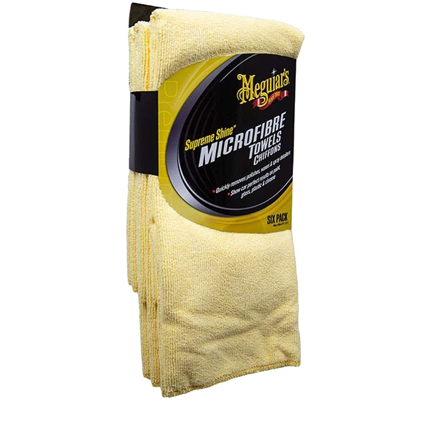 Meguiar's Trockentuch Supreme Shine Microfibre Towel, Gelb
