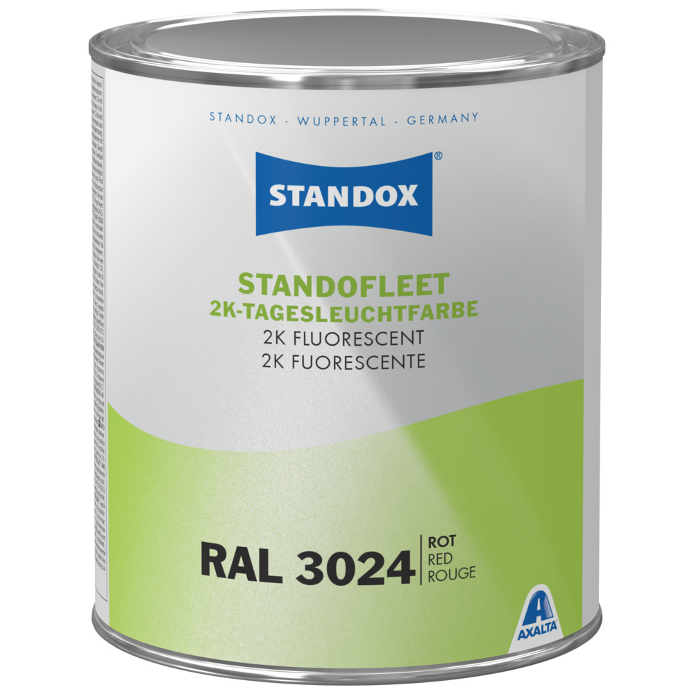 Standox 2K Tagesleuchtfarbe Rot, 1 l
