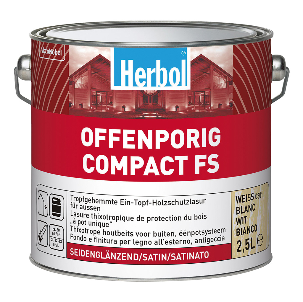Herbol Lasur Offenporig Compact FS, 1 l
