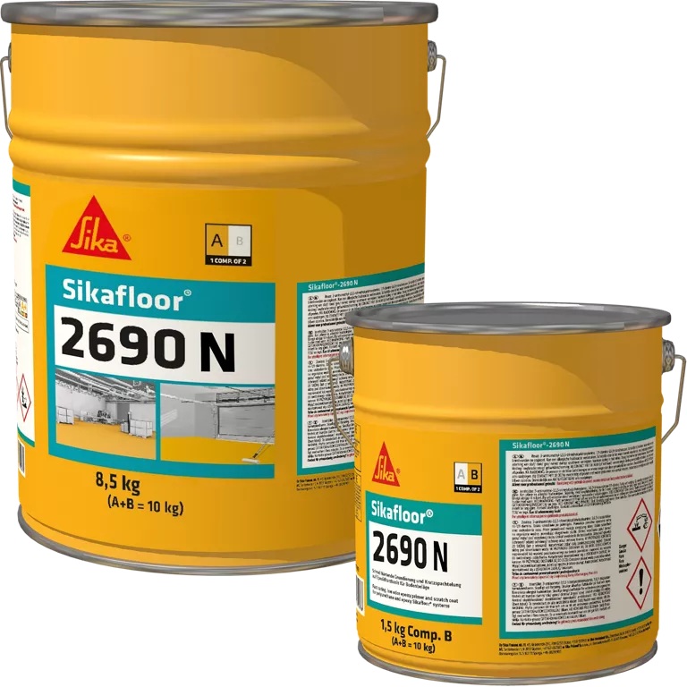 Sika Versiegelung Sikafloor-2690 N (AB) RAL 7032 CA  C252, 10 kg